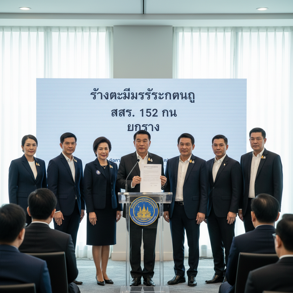 เพื่อไทย เปิดร่างแก้ รธน.: คงหลักการ สสร. 152 คน ยกร่าง 300 วัน ลุยขอเสียงพรรคอื่นหนุน